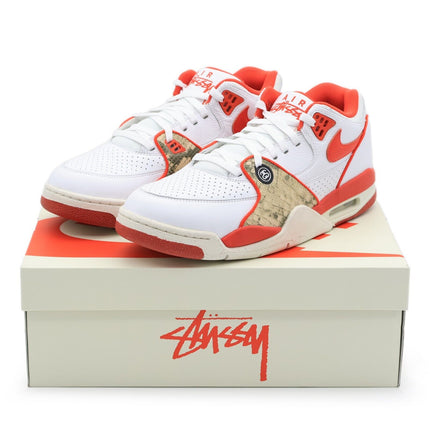 FD6475-101 Stussy Nike Air Flight 89 Low SP White Habanero Red Sail (Men's)