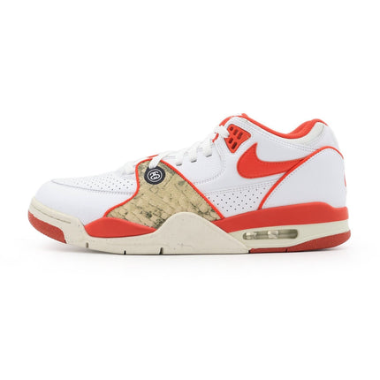 FD6475-101 Stussy Nike Air Flight 89 Low SP White Habanero Red Sail (Men's)