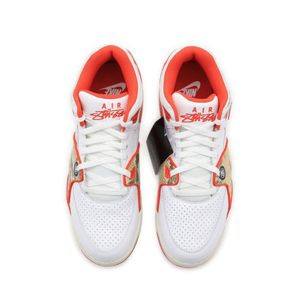 FD6475-101 Stussy Nike Air Flight 89 Low SP White Habanero Red Sail (Men's)