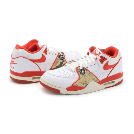 FD6475-101 Stussy Nike Air Flight 89 Low SP White Habanero Red Sail (Men's)