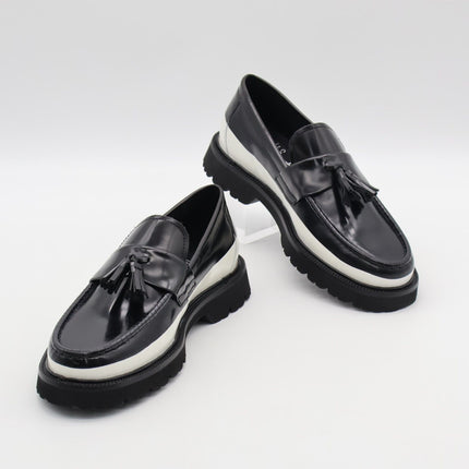 C38634 Fragment COLE HAAN American Classics Tassel Loafer Black White (Men's)