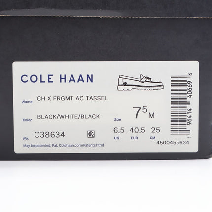 C38634 Fragment COLE HAAN American Classics Tassel Loafer Black White (Men's)