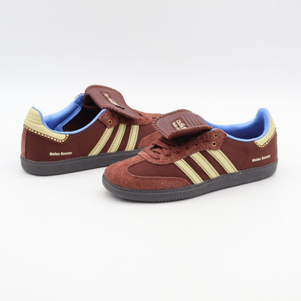 IE0579 Wales Bonner adidas Samba Nylon Low Dark Brown Cream White (Men's)