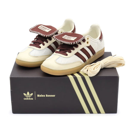 IE0586 Wales Bonner adidas Samba Pony Tonal Low Cream White Mystery Brown (Men's