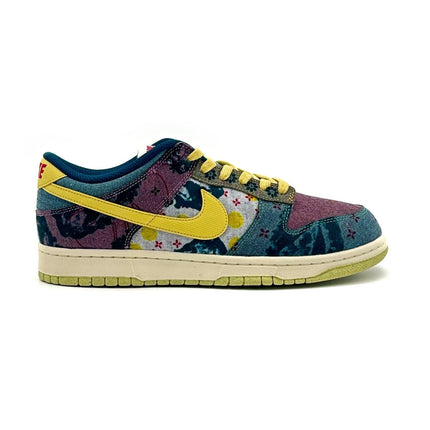 CZ9747-900 Nike Dunk Low Community Garden Midnight Turquoise Cardinal Red Lemon