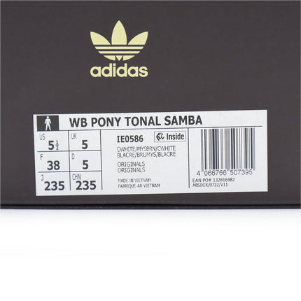 IE0586 Wales Bonner adidas Samba Pony Tonal Low Cream White Mystery Brown (Men's