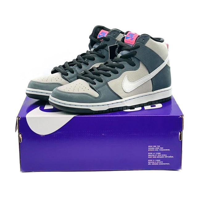 DJ9800-001 Nike SB Dunk High Pro Medium Grey Pink Flint Flamingo Gray Fog