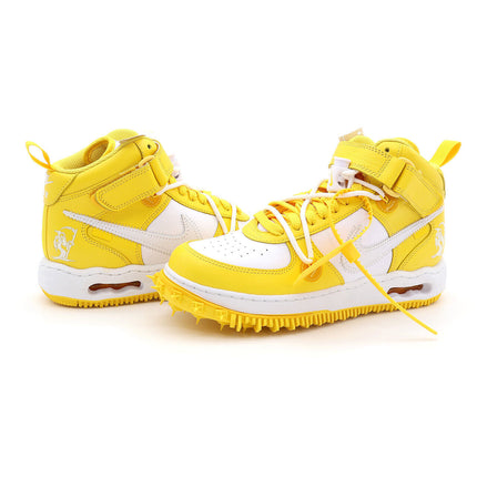 DR0500-101 Off-White Nike Air Force 1 Mid SP LTHR White Varsity Maize (Men's)