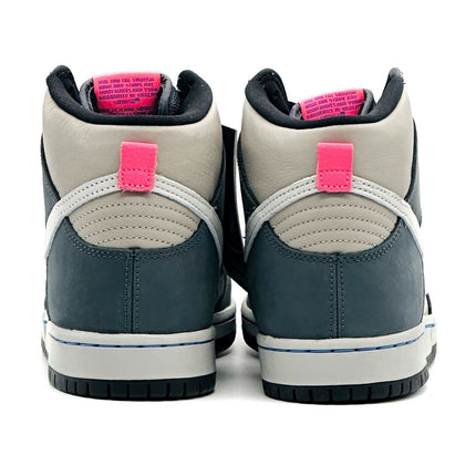 DJ9800-001 Nike SB Dunk High Pro Medium Grey Pink Flint Flamingo Gray Fog