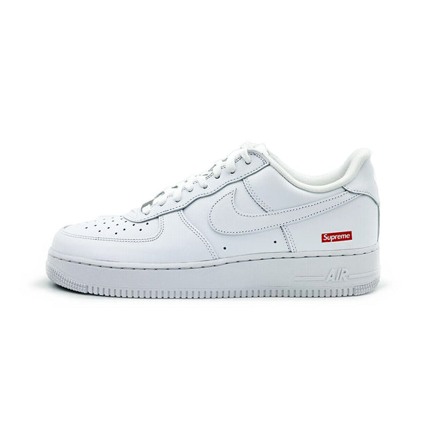 CU9225-100 Supreme x Nike Air Force 1 Low White Red Box Logo (Men's)