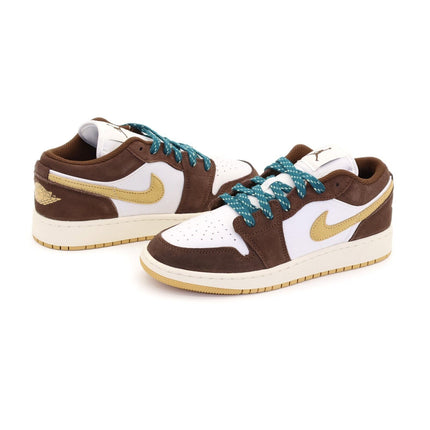 FB2216-200 Nike GS Air Jordan 1 Low SE Cacao Wow Twine Sail