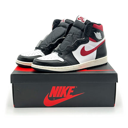 555088-061 Nike Air Jordan 1 Retro High Black White Sail Gym Red