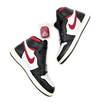 555088-061 Nike Air Jordan 1 Retro High Black White Sail Gym Red