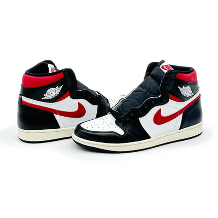 555088-061 Nike Air Jordan 1 Retro High Black White Sail Gym Red