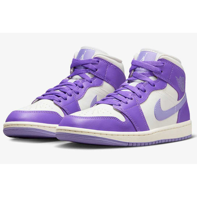 BQ6472-504 Nike Air Jordan 1 Mid Action Grape (Women's)