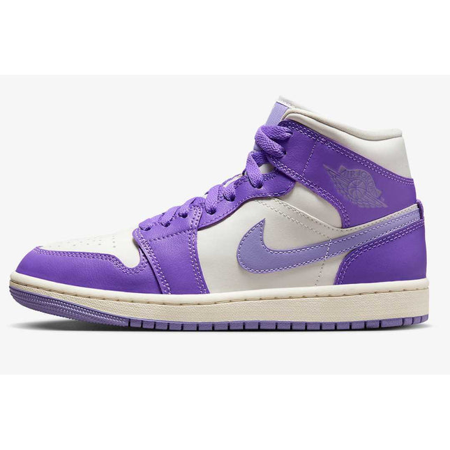 BQ6472-504 Nike Air Jordan 1 Mid Action Grape (Women's)