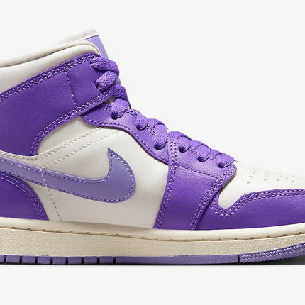 BQ6472-504 Nike Air Jordan 1 Mid Action Grape (Women's)