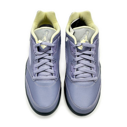 FJ4563-500 Nike Air Jordan 5 Retro Low Indigo Haze Fire Red Flint Grey (Women's)