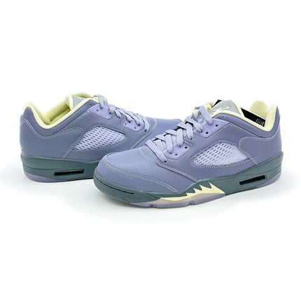 FJ4563-500 Nike Air Jordan 5 Retro Low Indigo Haze Fire Red Flint Grey (Women's)