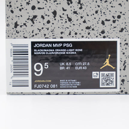 FJ0742-081 Paris Saint Germain Nike Jordan MVP Black (Men's)