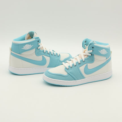 DO5047-411 Nike Air Jordan 1 High KO Bleached Aqua Blue White Mint Green (Men's)