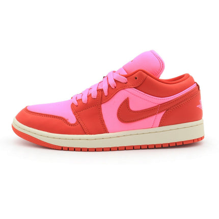 FB9893-600 Nike Air Jordan 1 Low SE Pink Blast Chile Red Sail (Women's)