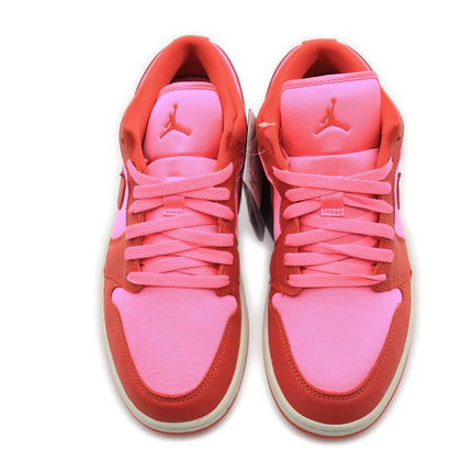 FB9893-600 Nike Air Jordan 1 Low SE Pink Blast Chile Red Sail (Women's)