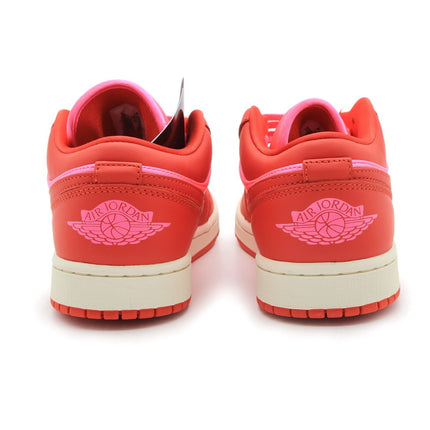 FB9893-600 Nike Air Jordan 1 Low SE Pink Blast Chile Red Sail (Women's)