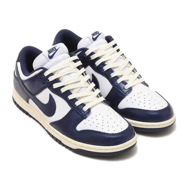 DD1503-115 Nike Dunk Low Vintage Navy White Midnight Navy Sail (Women's)