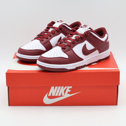 DD1391-601 Nike Dunk Low Retro Team Red White Wine Bordeaux Burgundy (Men's)