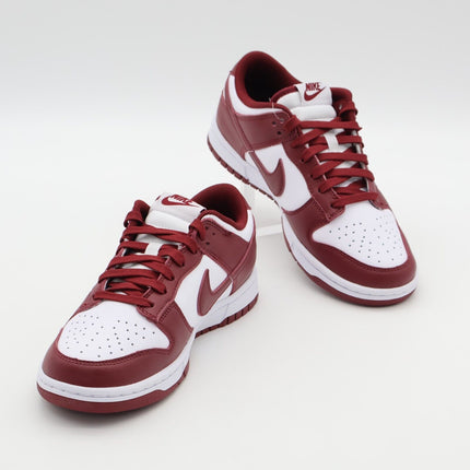 DD1391-601 Nike Dunk Low Retro Team Red White Wine Bordeaux Burgundy (Men's)