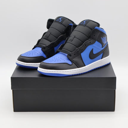 DQ8426-042 Nike Air Jordan 1 Mid Black White Royal Blue (Men's)