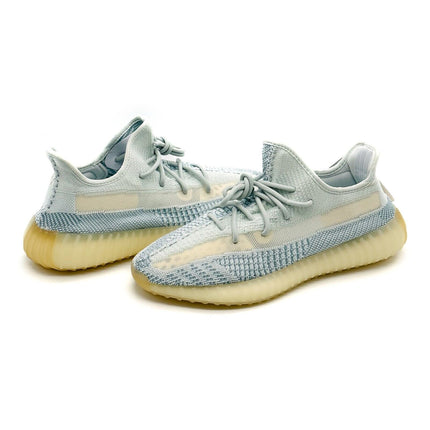 FW3043 Adidas Yeezy Boost 350 V2 Cloud White Ice Blue Non-Reflective