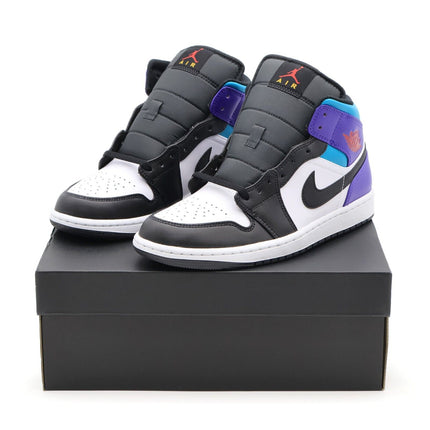 DQ8426-154 Nike Air Jordan 1 Mid Bright Concord Black Blue Purple White (Men's)