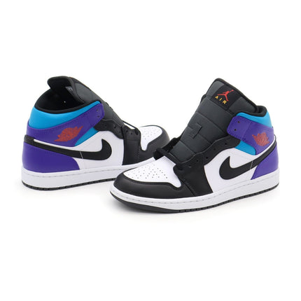 DQ8426-154 Nike Air Jordan 1 Mid Bright Concord Black Blue Purple White (Men's)