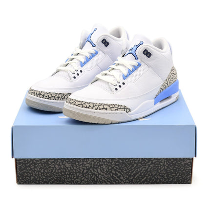 CT8532-104 Nike Air Jordan 3 Retro UNC White Valor Blue Tech Grey (Men's)