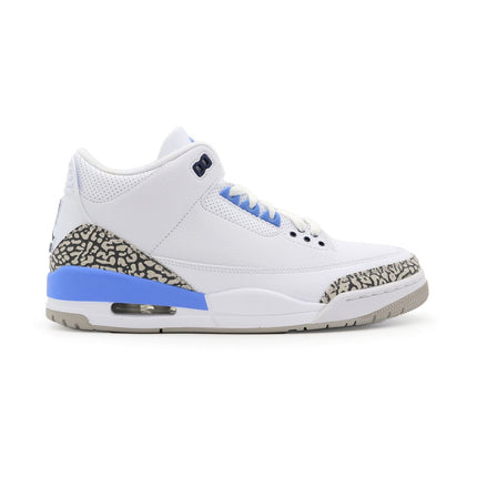 CT8532-104 Nike Air Jordan 3 Retro UNC White Valor Blue Tech Grey (Men's)