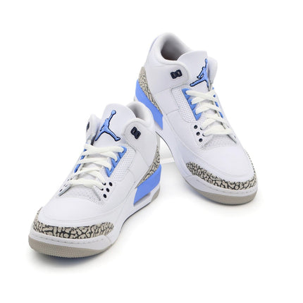 CT8532-104 Nike Air Jordan 3 Retro UNC White Valor Blue Tech Grey (Men's)