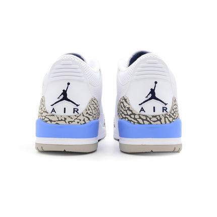 CT8532-104 Nike Air Jordan 3 Retro UNC White Valor Blue Tech Grey (Men's)