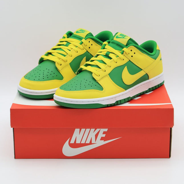 DV0833-300 Nike Dunk Low Reverse Brazil BTTYS Oregon Apple Green Yellow (Men's)