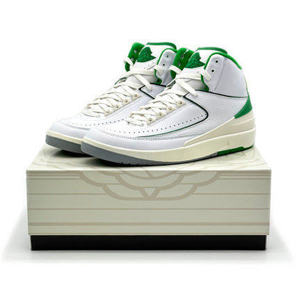 DR8884-103 Nike Air Jordan 2 Retro Lucky Green Sail White Light Steel Grey