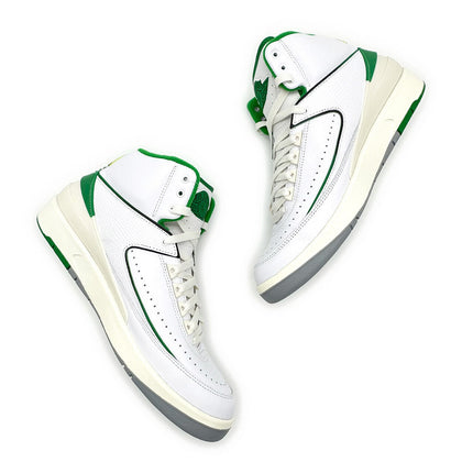 DR8884-103 Nike Air Jordan 2 Retro Lucky Green Sail White Light Steel Grey