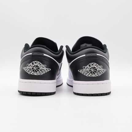 553558-132 Nike Air Jordan 1 Low White Black (Men's)