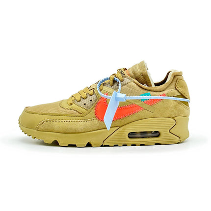 AA7293-200 Nike Air Max 90 Off-White Desert Ore Hyper Jade Bright Mango (Men's)