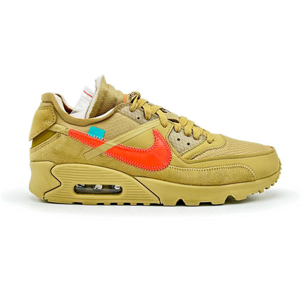 AA7293-200 Nike Air Max 90 Off-White Desert Ore Hyper Jade Bright Mango (Men's)