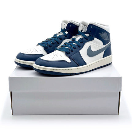 BQ6472-414 Nike Air Jordan 1 Mid Sky J French Blue (Women's)