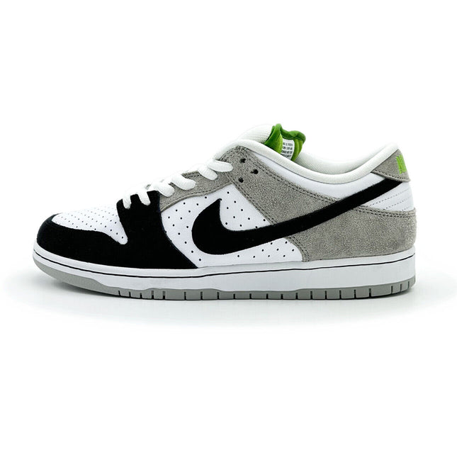 BQ6817-011 Nike SB Dunk Low Chlorophyll Medium Grey White Green Black (Men's)