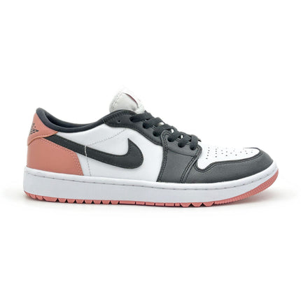 DD9315-106 Nike Air Jordan 1 Low Golf Rust Pink Black White Beige Leather Rose