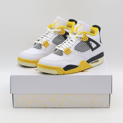 AQ9129-101 Nike Air Jordan 4 Retro Vivid Sulfur Coconut Milk Yellow (Women's)