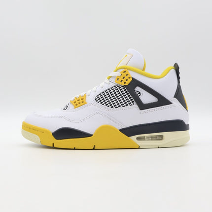 AQ9129-101 Nike Air Jordan 4 Retro Vivid Sulfur Coconut Milk Yellow (Women's)